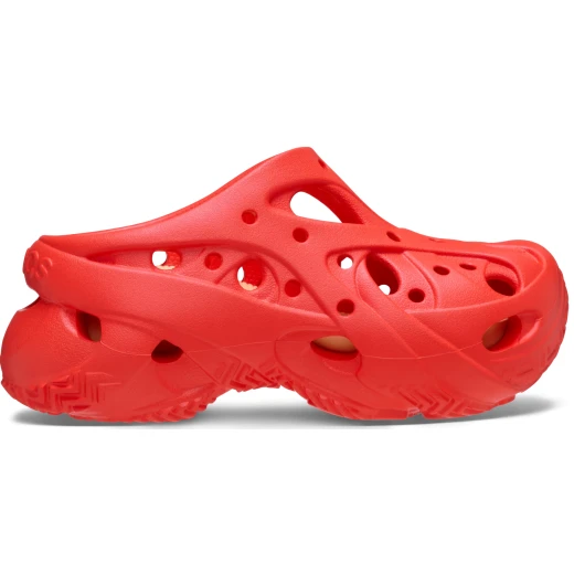 Women's Caged Clog Red 37 38 Lightweight Comfort Shoes Featuring Molded Caged Sculpting, LiteRide Footbed and 24 Jibbitz Holes for Personal Style - Crocs - Image 2