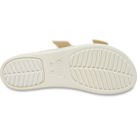 صنادل Crocs Brooklyn Buckle Low النسائية ذات الإبزيم: أناقة وراحة يومية، تتميز بتقنية LiteRide Foam، أحزمة قابلة للتعديل، لون بيج، مقاسات 36-37 - كروكس - Image 5