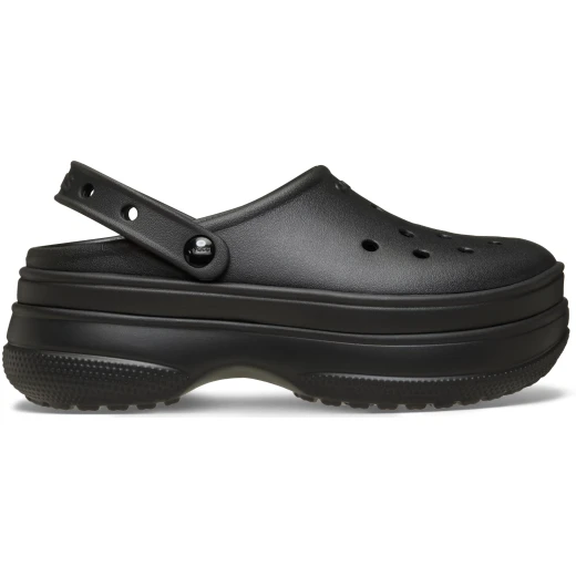 Crocs Women's Classic Stacked Clog Black Comfortable Slip On Shoes with Stacked Outsole Sizes 38 39 for Everyday Wear and Jibbitz Compatibility Crocs Women's Classic Stacked Clog Black Comfortable Slip On Shoes with Stacked Outsole Sizes 38 39 for Everyday Wear and Jibbitz Compatibility