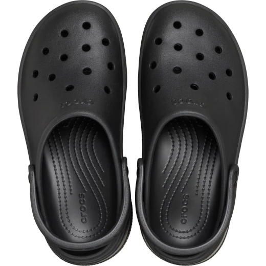 Crocs Women's Classic Stacked Clog Black Comfortable Slip On Shoes with Stacked Outsole Sizes 38 39 for Everyday Wear and Jibbitz Compatibility - Crocs - Image 4