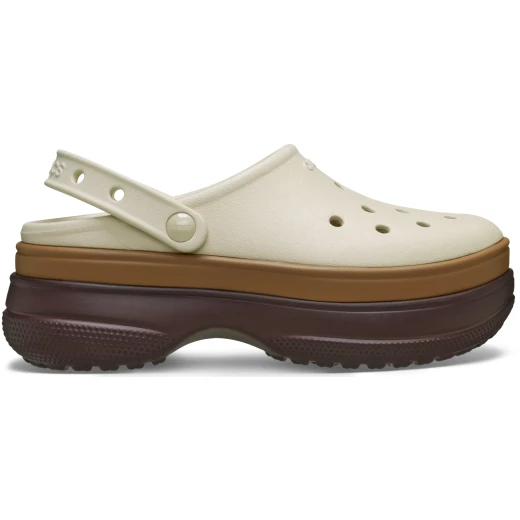 Crocs Classic Stacked Clog Women's Beige Comfortable Slip On Shoes 38 39 Crocs Classic Stacked Clog Women's Beige Comfortable Slip On Shoes 38 39