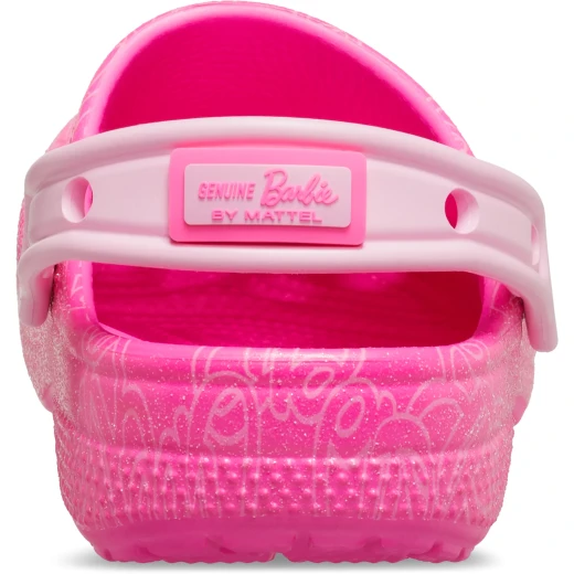 Mattel Barbie Classic Clog for Kids in Power Pink with Barbie Monogram Print, Includes Exclusive Jibbitz Charms, Sizes 28 29, Comfortable and Chic Statement Shoe - Crocs - Image 4