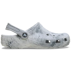 Crocs Kids Classic Watercolor Marbled Clog Grey Size 32-33: Featuring the iconic Croslite Foam for All Day Comfort and Unique Marbled Design for Stylish Kids