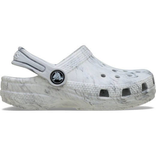Crocs Toddlers Watercolor Marbled Classic Clog Grey 27-28 Featuring Unique Artistic Design and Comfortable Croslite Foam Construction Perfect for Everyday Wear and Play - Crocs - Image 2