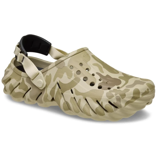 Crocs Unisex Echo Duck Camo Clog Beige Size 43 44 Comfortable Lightweight Slip On Shoes Featuring Croslite Construction and LiteRide Footbed for Streetwear Style - Crocs - Image 3