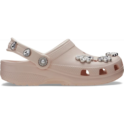 Crocs KIDS' Classic Clog with Pinnacle Embellishment in Pink, Easy On/Off Comfort, Durable Croslite Material, Ventilation Holes for Jibbitz Charms, Sizes 30-31 - Pinnacle - Image 2