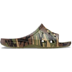 Crocs Men's Saturday Camouflage Slide Sandals: Experience Iconic Comfort & Style. Features Stylish Camo Print, Easy to Wear Design. Available in Size 48-49, Multicolor.