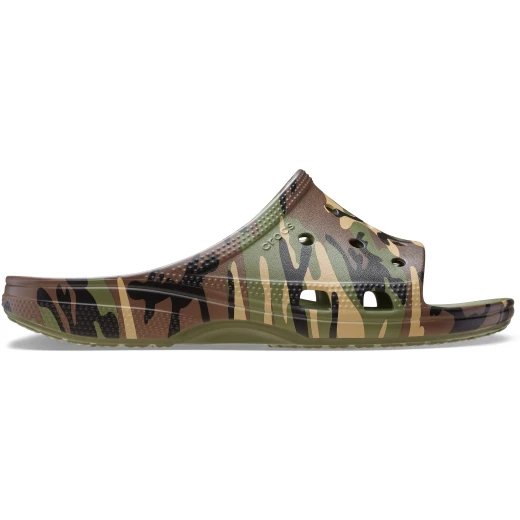 Crocs Men's Saturday Camouflage Slide Sandals: Experience Iconic Comfort & Style. Features Stylish Camo Print, Easy to Wear Design. Available in Size 48-49, Multicolor. - Crocs - Image 2
