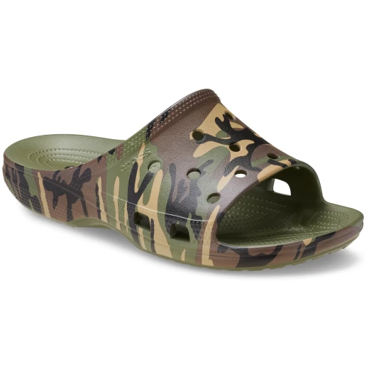 Crocs Men's Saturday Camouflage Slide Sandals with Iconic Crocs Comfort, Featuring Stylish Camo Print, Available in Multicolor, Sizes 45 46, Easy to Wear and Versatile - Crocs - Image 3