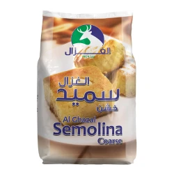 دقيق سميد خشن من الغزال لتحضير أشهى المعكرونة والخبز، كيس بوزن 1.25 كجم لجميع إبداعاتك في الطهي، مثالي لوصفات أصيلة.