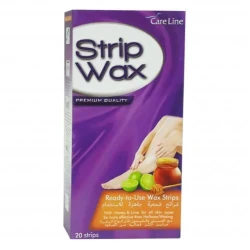 Ghalm Honey and Lemon Wax Strips 20 Count, Effective Hair Removal