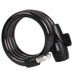 Deli Can029 Bicycle Cable Lock 12x1200mm Anti Theft Keyed Black - Deli