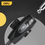 قفل دراجة هوائية ديلي بمفتاح DL508042، 47 سم، مضاد للسرقة، كابل فولاذي متين - ديلي