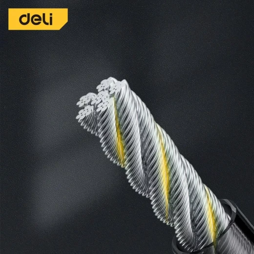 قفل دراجة هوائية ديلي بمفتاح DL508042، 47 سم، مضاد للسرقة، كابل فولاذي متين - ديلي - Image 3