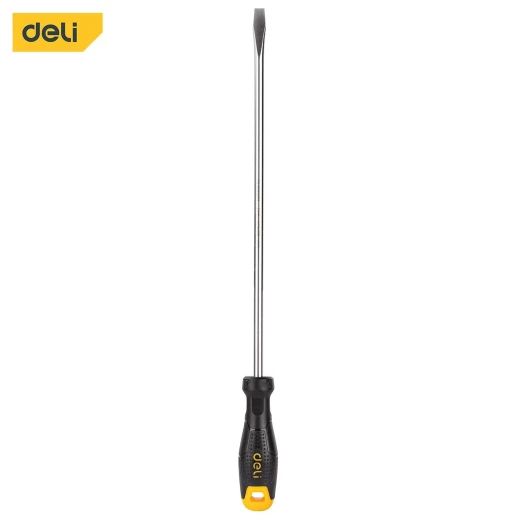 Deli Tools Slotted Magnetic Screwdriver 8x300mm Cr V Steel for Precision Work Deli Tools Slotted Magnetic Screwdriver 8x300mm Cr V Steel for Precision Work