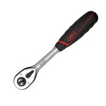 DELI 1/4 Inch Socket Wrench 150mm Length, Chrome Steel, Hand Tool - Deli