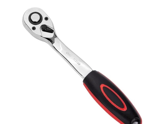 Deli Reversible Ratchet EDQ43802 1/2 Inch Drive Steel Alloy Hand Tool - Deli