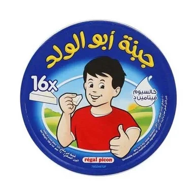 Regal Picon Abu Al Walad Triangles Cheese, 16 pieces, 240g, Spreadable Cream Cheese - Regal Picon