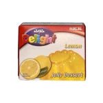 Noon Halal Lemon Gelatin, Delicious & Refreshing Dessert, Made with Real Lemon, Ready to Eat, Perfect for Parties, 85g Pack, Authentic Arabic Food Product, Enjoy the Zesty Taste