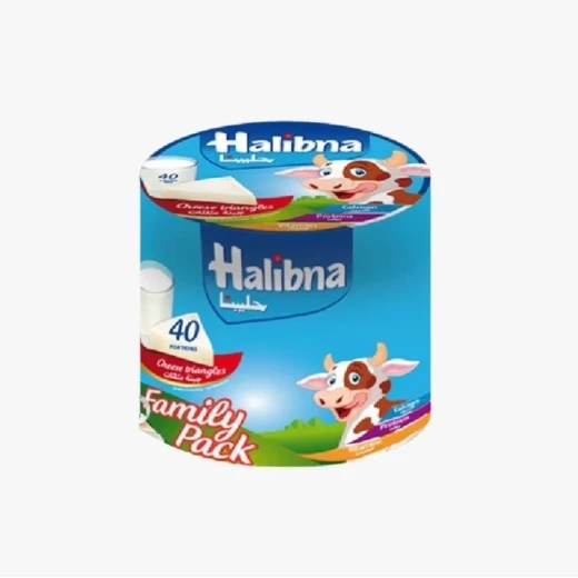 Halibna Processed Cheese Triangles Family Pack – 40 Pieces, Creamy and Delicious Cheese Portions, Perfect for Breakfast, Snacks, and Family Meals. Halibna Processed Cheese Triangles Family Pack – 40 Pieces, Creamy and Delicious Cheese Portions, Perfect for Breakfast, Snacks, and Family Meals.