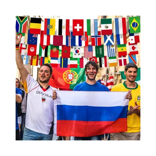 حبل زينة أعلام كأس العالم لـ 48 دولة، أعلام بمقاس 14x20 سم وطول 18 متر للاحتفالات العالمية للمشجعين - كأس العالم - Image 4