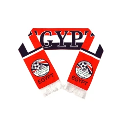 Egypt National Football Team World Cup 2026 Fan Scarf 14x135cm Vibrant Red and White