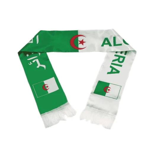 Algeria World Cup 2026 Fan Scarf 14x135cm Soft Polyester for Matches and Gifting - Algeria - Image 2