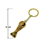 World Cup Football Trophy Keychain 5cm Mini Replica Collectible Accessory for Fans