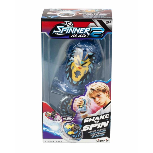 SPINNERMAD2 Single Fidget Spinner, Durable Metal, Black, for Focus and Stress Relief - Image 2