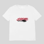 Kids' White T Shirt Helicopter Jordan Print 0-1 Year Independence Day