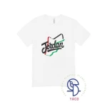 Jordan Map Kids T Shirt White Cotton 0 1 Year Independence Day National Occasions Turkish Made Premium Quality Comfortable Soft Durable Fabric Perfect Gift