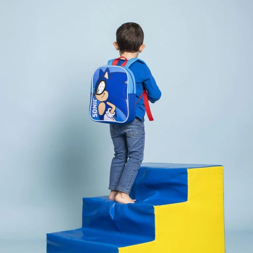 Cerda Sonic Kids Backpack Durable Polyester School Bag 23x30x9cm - Cerda - Image 4