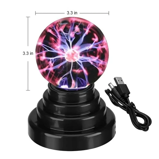 The Source Plasma Ball 6 Inch Retro Science Gift with Sound Reactive Mode - The Source - Image 11