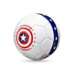 Marvel Captain America Football Soccer Ball for Kids & Adults Durable PVC Construction 22cm Diameter Ideal for Indoor Outdoor Play Superhero Themed Gift - Marvel