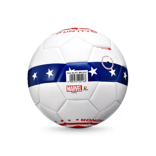 Marvel Captain America Football Soccer Ball for Kids & Adults Durable PVC Construction 22cm Diameter Ideal for Indoor Outdoor Play Superhero Themed Gift - Marvel - Image 3