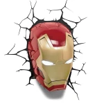 The Source Iron Man 3D Wall Light Marvel Night Light for Kids Room - The Source