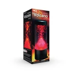 The Source Round Mini Volcano Lamp: Eruption Effect with Red Beads, Desk & Bedside Table Friendly, Quiet Operation, Requires 3xAA or USB Power, 10x10x23cm Size - The Source