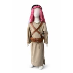 Jordanian Bedouin Costume for Boys Complete Outfit Dishdash Shmagh Agal Belts 2 Years Old Authentic Traditional Arab Dress Up