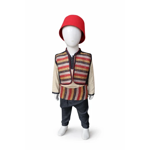 Msaharati Boy Outfit Traditional Costume Set 2 Years Old Includes Hat and Belt Authentic Design Perfect for Celebrations and Cultural Events Comfortable and Stylish Fit