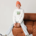 100 Days Plasters Hoodie Black for Kids 8 Years Old Premium Turkish Cotton Apparel Fun Designs Comfortable and Stylish - 100 days