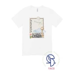 Palestine Stamp Plain White Cotton T-Shirt for Kids 6 Years Black