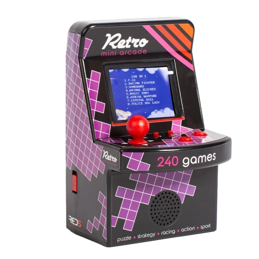 The Source Mini Arcade Machine for Kids Age 8+ with 240 Retro 8 Bit Games 2.5 Inch TFT Color Screen Portable Handheld Console Battery Operated Fun for Travel - The Source - Image 3