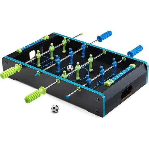 The Source Neon Table Soccer Game for Kids and Adults, Compact Design, Blue and Green Teams - The Source - Image 5