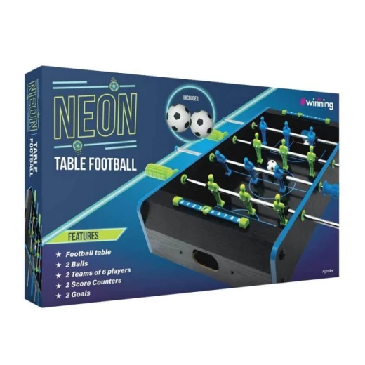 The Source Neon Table Soccer Game for Kids and Adults, Compact Design, Blue and Green Teams - The Source - Image 8