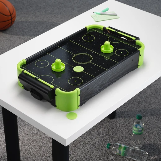 The Source Neon Air Hockey Table Mini Game Set for Kids, 2 Paddles, 2 Pucks - The Source - Image 2