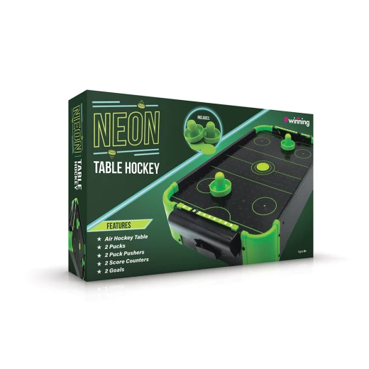 The Source Neon Air Hockey Table Mini Game Set for Kids, 2 Paddles, 2 Pucks - The Source - Image 4