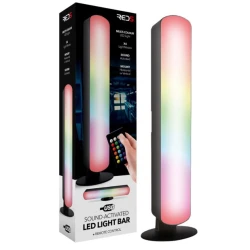 ذا سورس شريط إضاءة LED تفاعلي مع الصوت يعمل عبر USB للحفلات والترفيه 26 سم × 7 سم × 5 سم مزامنة مع الموسيقى تأثيرات إضاءة ديناميكية متعددة الألوان جو مثالي