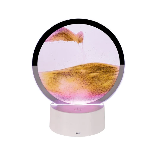 The Source Light Up Sand Art Lamp: Illuminate Your Space with 1 Unique Home Decor Piece. Features enchanting sand movement, Neon LED lighting, and requires 3 AA batteries. - Source of light - Image 5