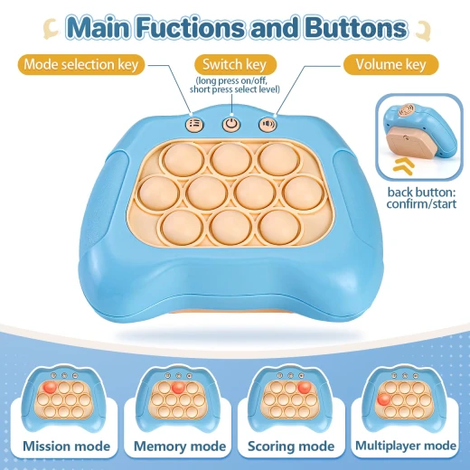 The Source Push Popper Game Blue Electronic Skill Game for Kids and Adults - The Source - Image 11