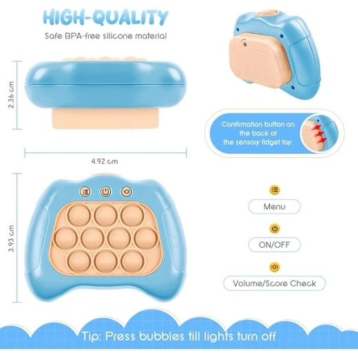 The Source Push Popper Game Blue Electronic Skill Game for Kids and Adults - The Source - Image 6